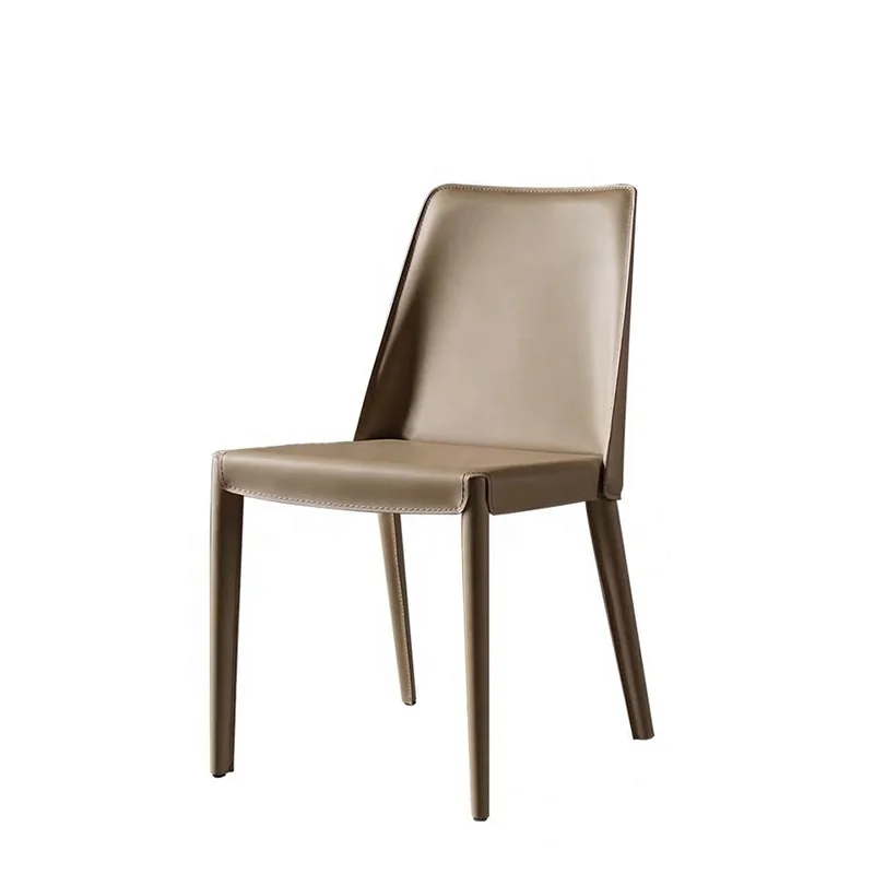 

Modern minimalist leather PU dining chairs dining room furniture