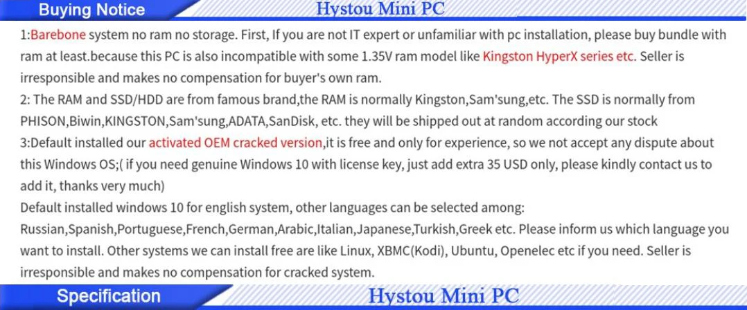 Hystou M2 wifi 8-ой процессор Intel Core промышленный безвентиляторный мини ПК i5 8250U i7 8550U Windows 10 DDR4 4 USB 3,0 HDMI DP EDP 4K HTPC NUC