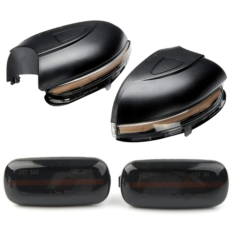 

2 Set Car Accessories: 1 Set Car LED Dynamic Turn Signal Light & 1 Set Car LED Side Marker Fender Turn Signal Light