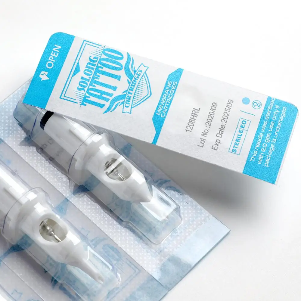 

20pcs Cartridge Tattoo Needles RM Disposable Sterilized Safety Semi-Permanent Makeup Machine Needle for Cartridge Machines Grips