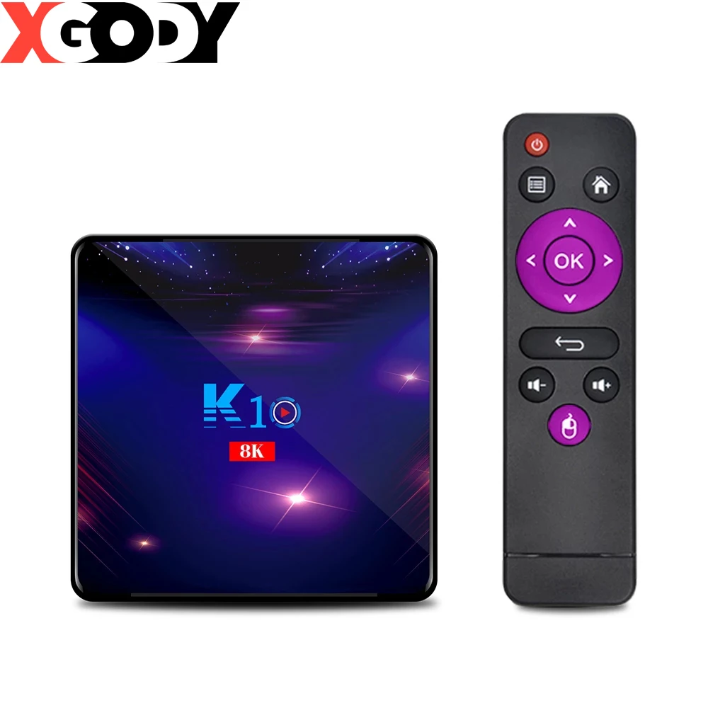K10 S905X3 8K смарт ТВ коробка Bluetooth 4 1 Wi-Fi 2 4g/5g HDMI 0 4K 6K HD Android 9 Гб 128 Media Player Декодер