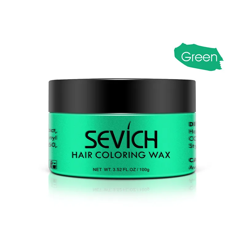 06 Vibrant green Одноразовый цветной воск для волос Мужская грязь DIY одноразовая формовка паста краситель Крем гель для волос для укладки волос цвет ing Серебряный серый TSLM1 - Цвет: 06 Vibrant green