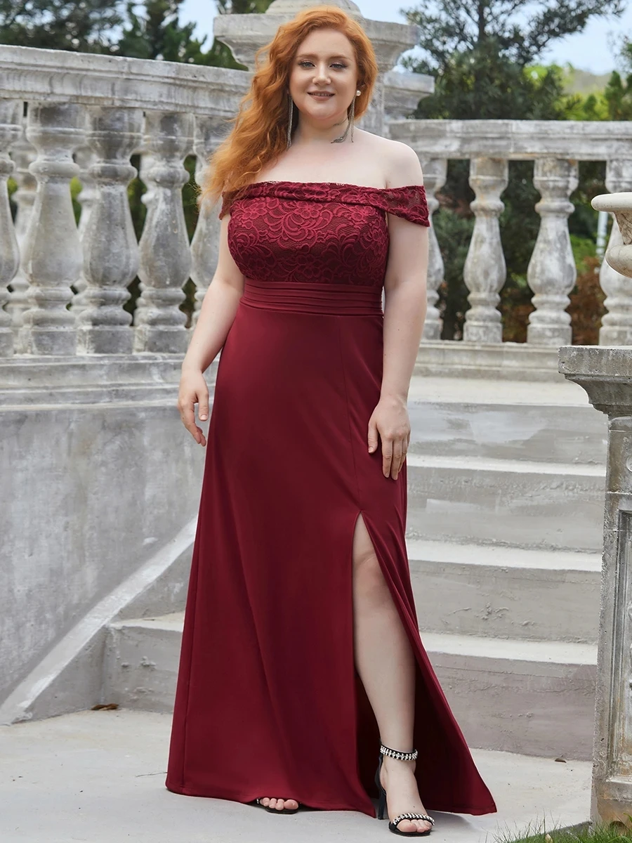 

Plus Size Sexy Floor length Fishtail Silhouette Wholesale Evening Dresses