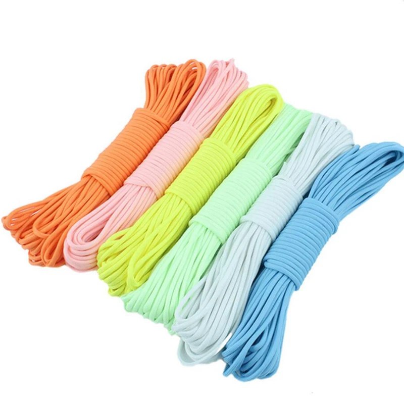 

High Quality 5 Meters Luminous Parachute Cord Lanyard Rope Strand Climbing Camping Survival Equipment