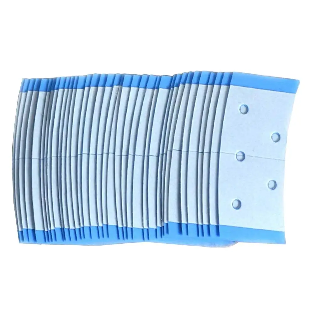 36 шт./лот клейкая лента для волос синего цвета двусторонняя с отверстием