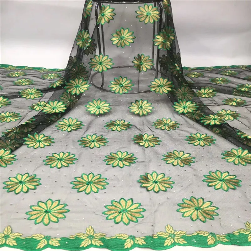 Последние французские нигерийские кружевные ткани высокого качества Тюль