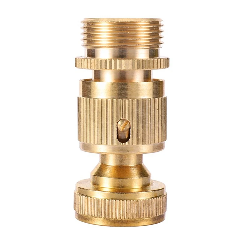 3 набора садовых шлангов быстрый соединитель 3/4 дюйма латунный легко соединяемый