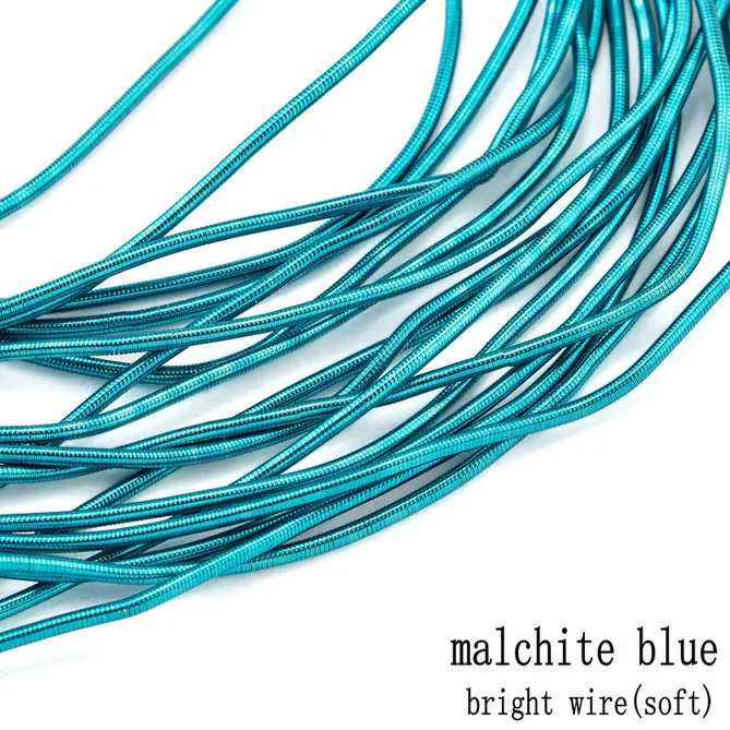 bright wire-M-blue 10 г/лот аксессуары для ювелирных изделий вышивка значок коврик, жесткая старая работа вышивка, французский слиток проволока, медная проволока, ручной работы аксессуары - Цвет: bright wire-M-blue