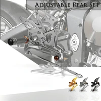 motorcycle accessories cnc alu footrest rear sets adjustable rearset foot pegs for kawasaki ninja zx6r 636 zx 6r 2005 2006