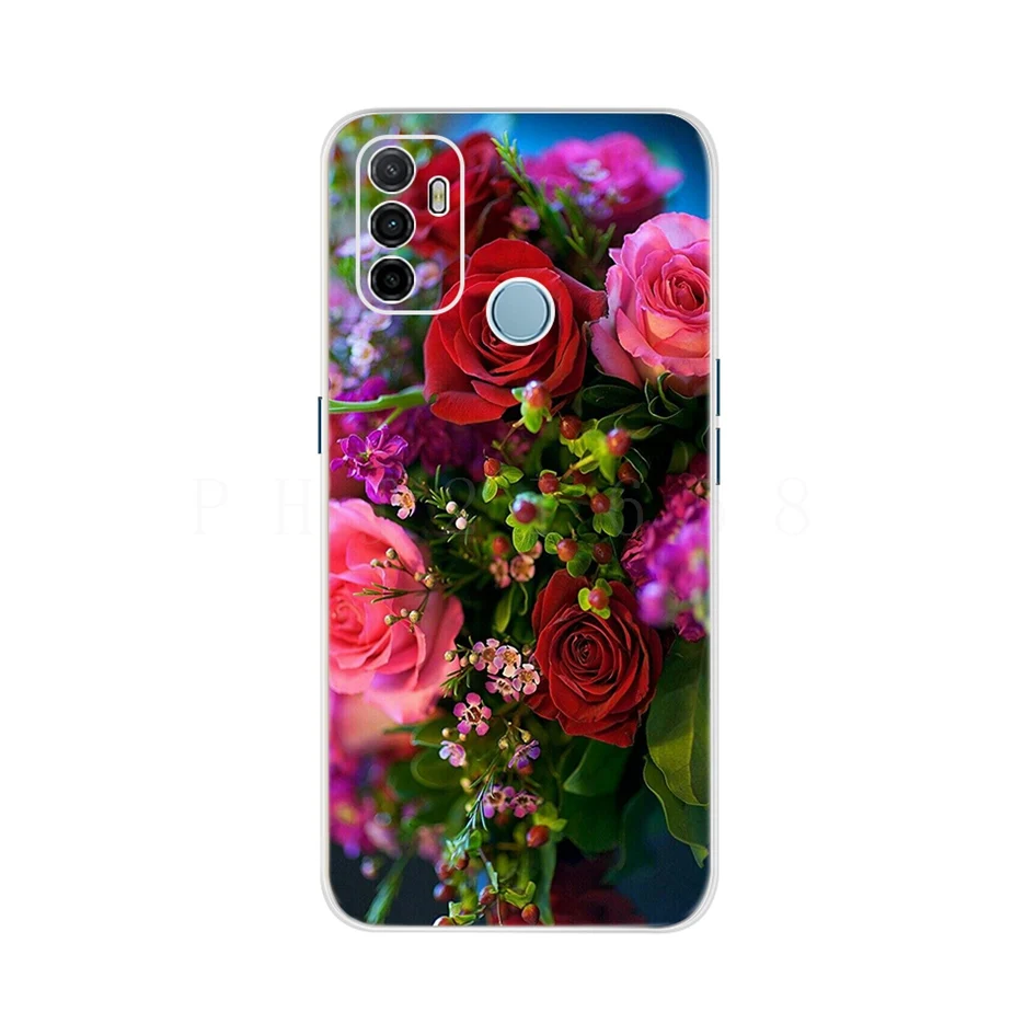 For Oppo A53 Case Cute Cat Painted Cover For Oppo A53 Phone Cases CPH2127 OppoA53 Full Coque Bumper 6.5'' Oppo A 53 Phone Fundas oppo cover