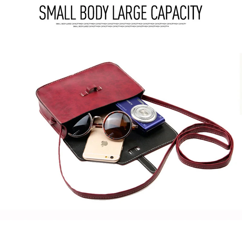 Новая Винтажная женская сумка из лоскутов искусственной кожи стильная через