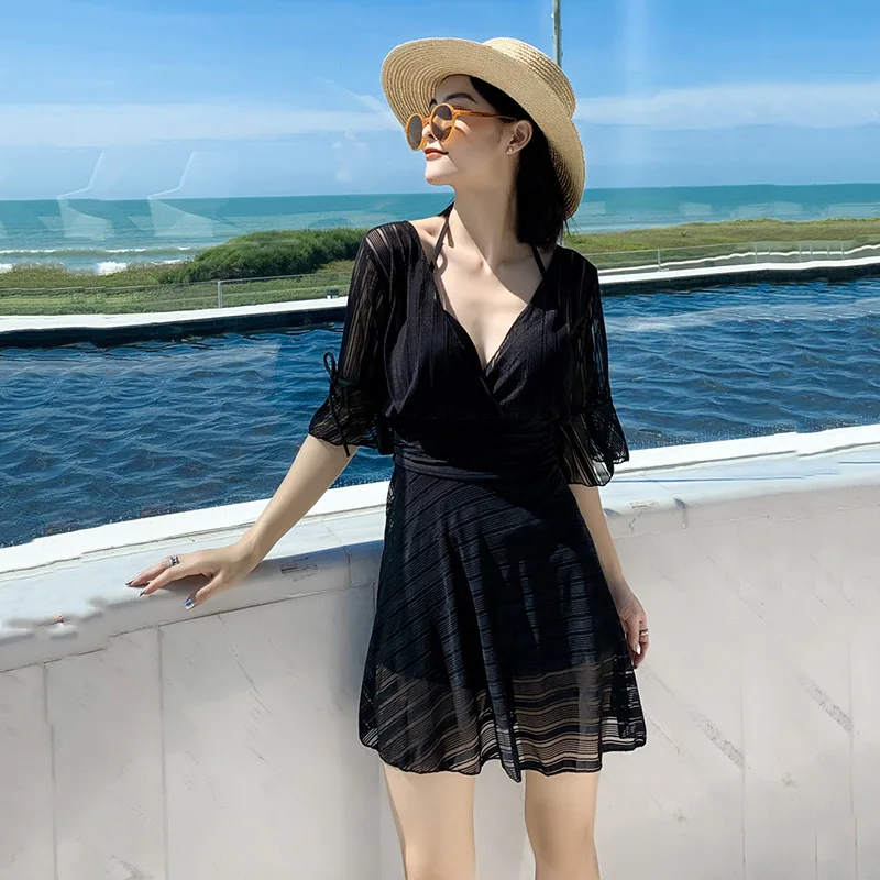 

Сексуальный кружевной Цельный купальник, Женская однотонная одежда для плавания, женский купальный костюм с высоким вырезом, подушечки для...