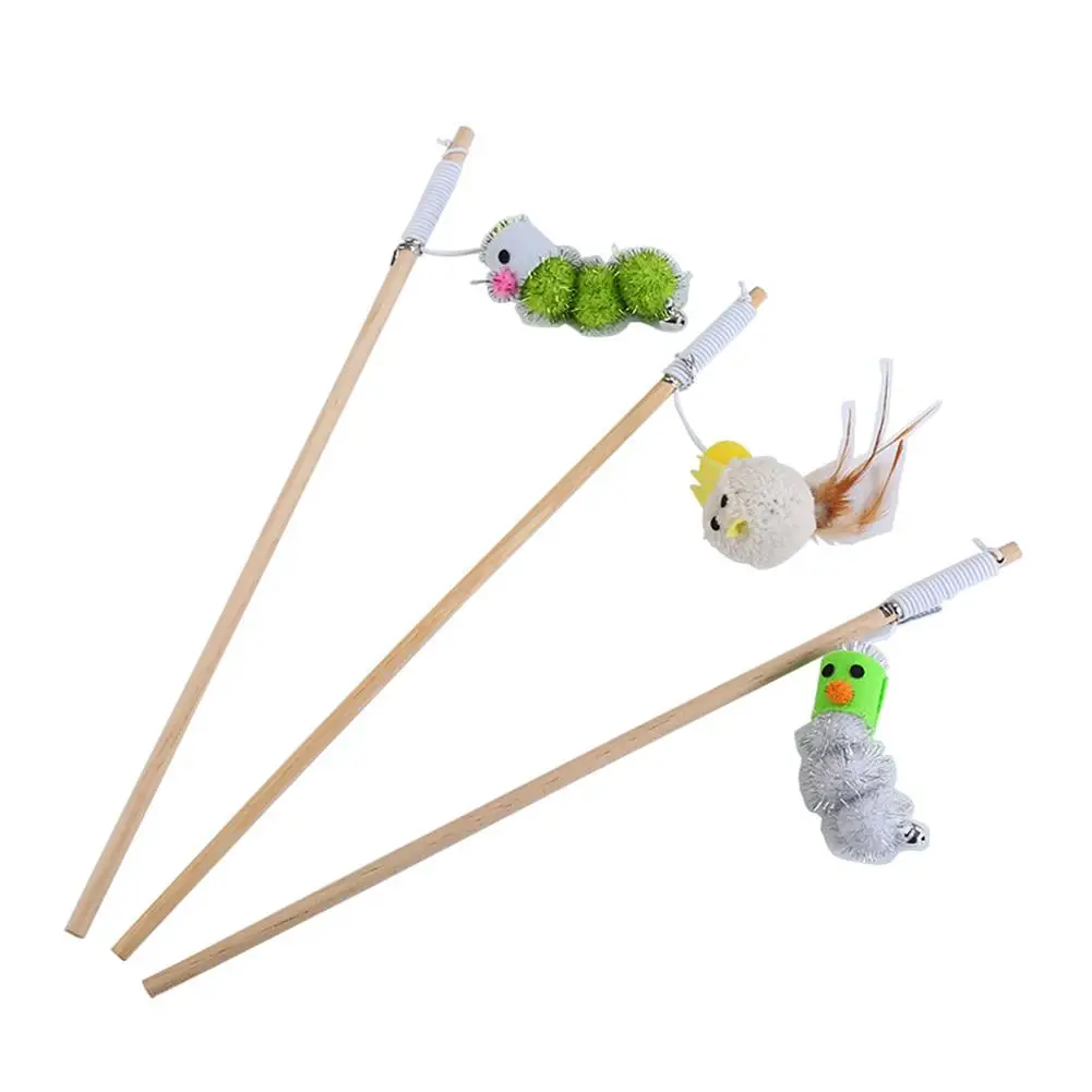 Милые плюше Цыпленок котенок кошка игрушка для кошки &quotДразнилка&quot палка