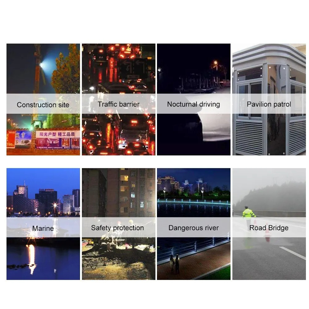 NEWKBO Солнечная сигнальная лампа Чувствительная строблампа предупреждение