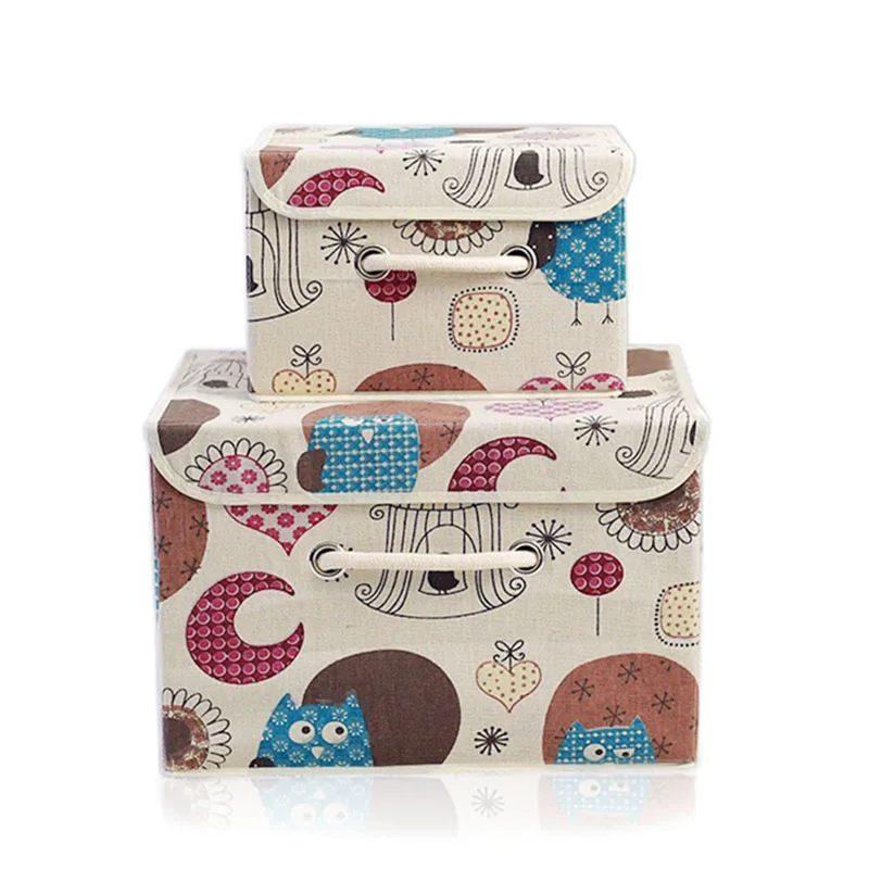 

Foldable Dust-proof Storage Organizer for Clothing Toys Jewelry Cosmetic Home Desktop Organizer Washable Cute Closet Drawer Boxs