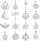 Металлическая подвеска в виде снежинки, 18 мм