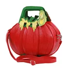 Женские сумки, кожаная Лоскутная сумка с тыквой, сумка через плечо, сумка-мессенджер через плечо, сумка-тоут в стиле Braccialini, ручная работа, художественный мультфильм