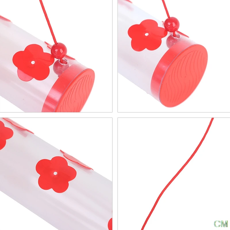 

30cm/40cm/50cm Best Hummingbird Feeder with Hole Birds Feeding Transparent Pipe