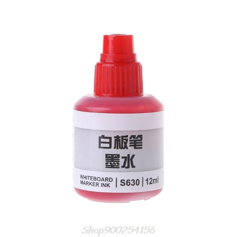 

12ml Refill Ink For Refilling Inks Whiteboard Marker Pen Black Red Blue 3 Colors Jy17 20 Dropship