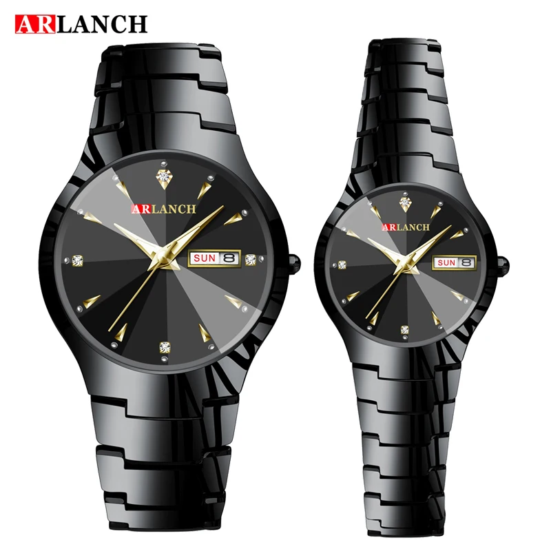 Часы наручные мужские кварцевые роскошные брендовые полностью стальные модные