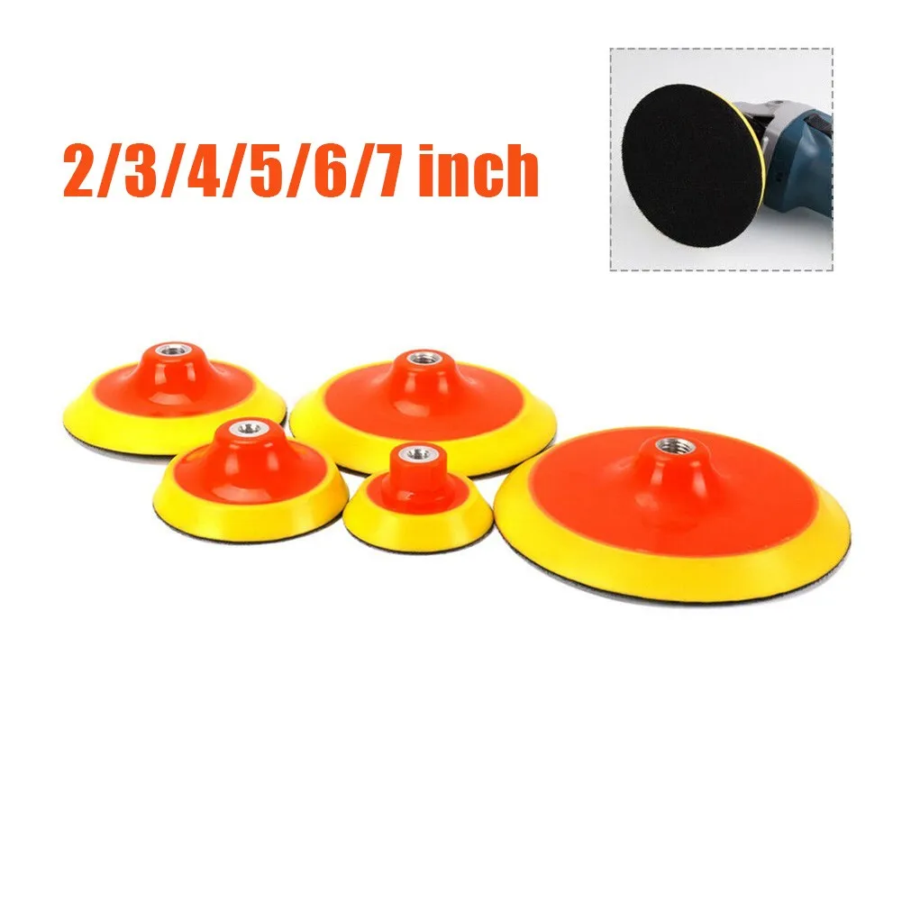 

2/3/4/5/6/7 Inch Sanding Disc Backing Pad 125mm Sandpaper Adhesive M14 Hook-Loop Backed Plate Fit Sander Grinder Dril Backer