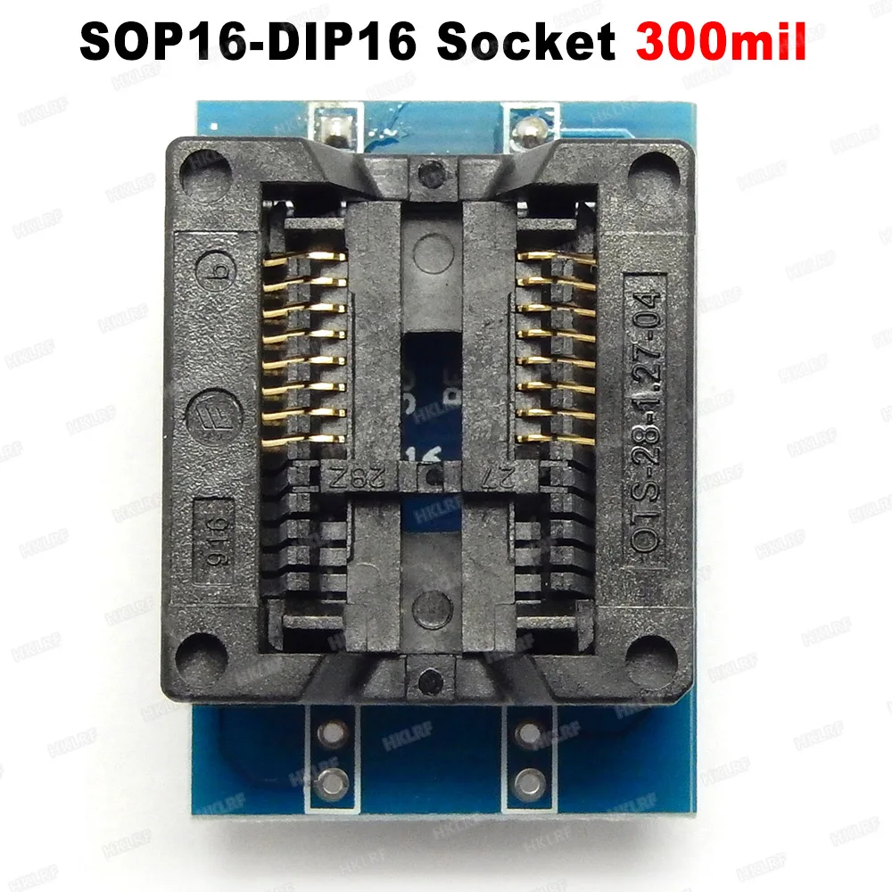 Тестовый программатор SOP16 DIP16 SO16 IC MCU гнездовой адаптер модуль преобразователя 300