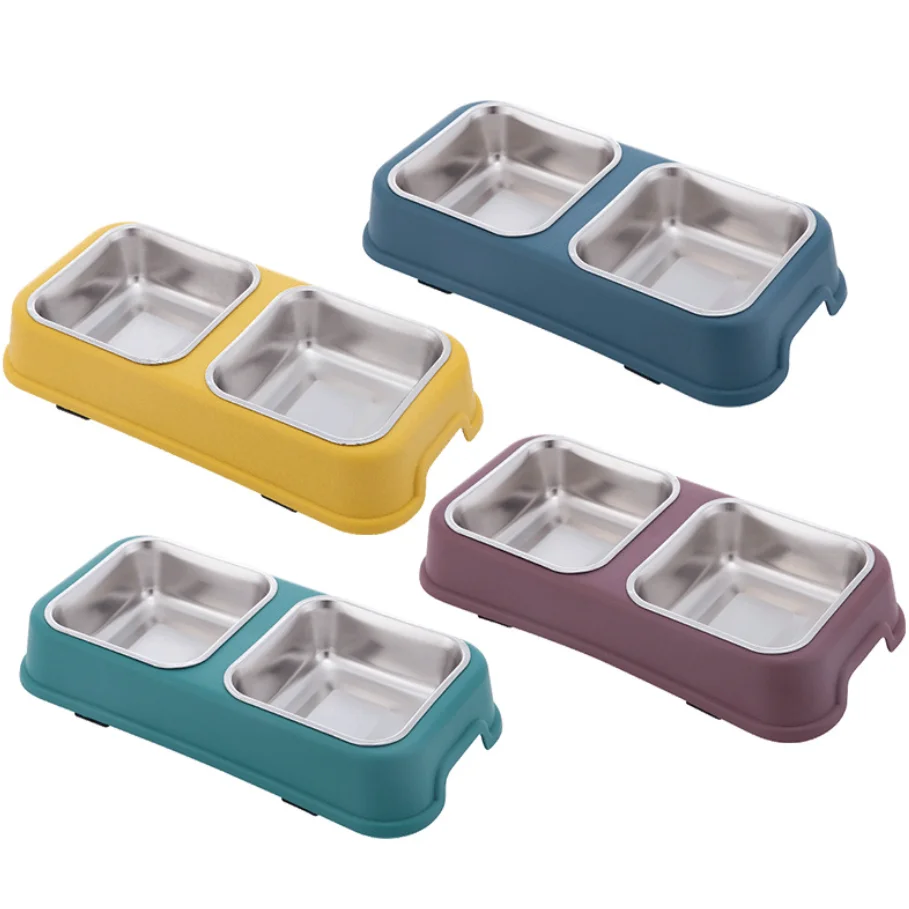 

Собака Пластик чаша собаки кошки съемный миска для собаки, домашних животных Еда хранения чаши для отдыха на открытом воздухе для путешеств...