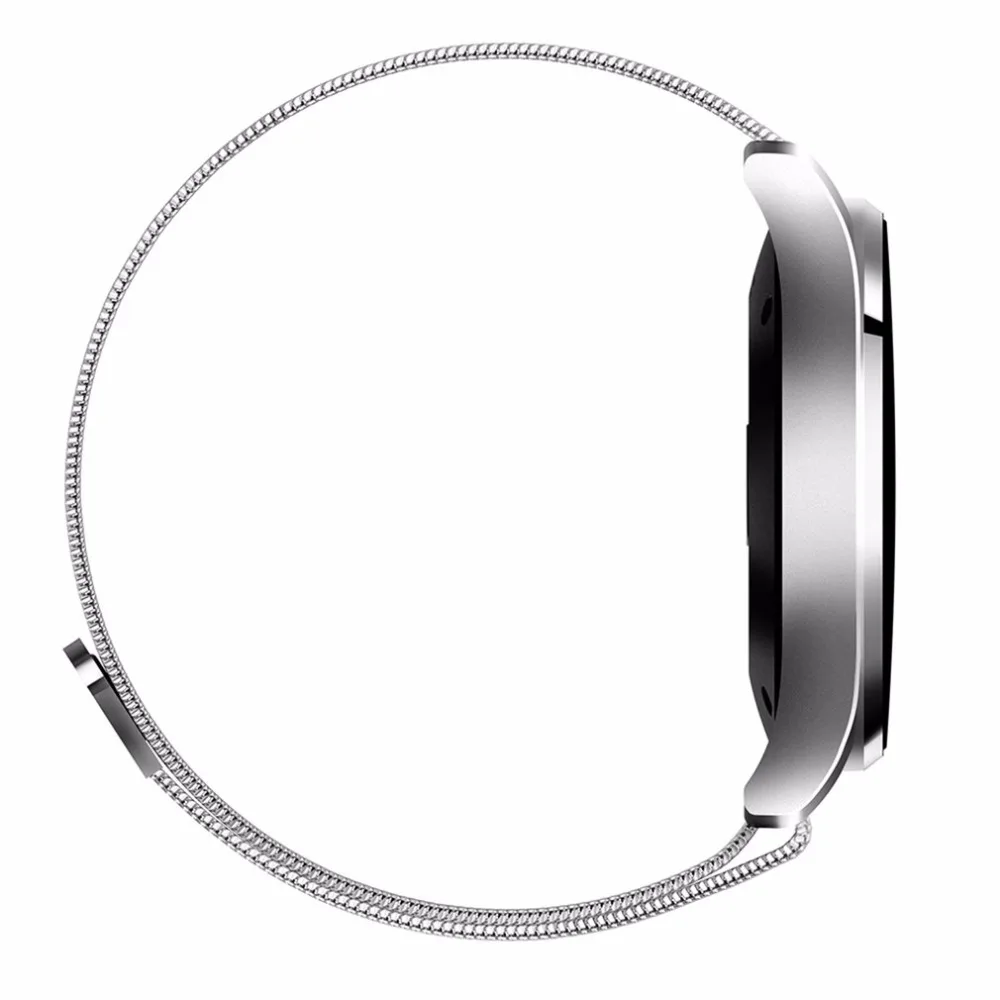 Bluetooth 4.0 Smart Watch Ultra thin Mesh Belt Stainless Steel Wristwatch 1.22inch IPS Screen 300mAh Battery Heart Rate Sensor | Наручные