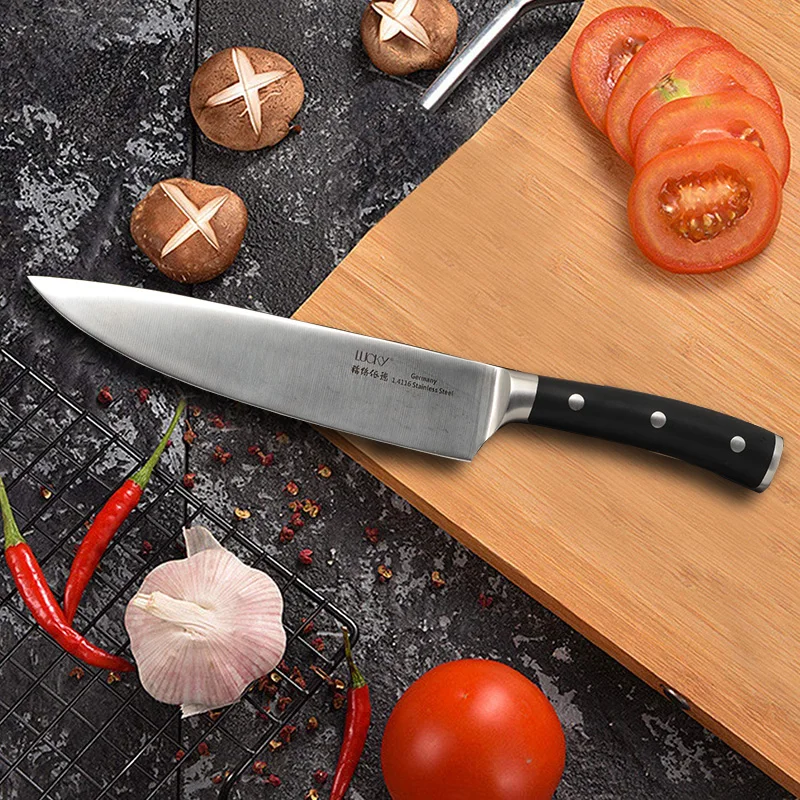 

2PCS Kitchen Chef Knife Set Germany 1.4116 Stainless Steel Rozar Sharp Utility Carving Knife Cooking Tools with POM Handle 53-54