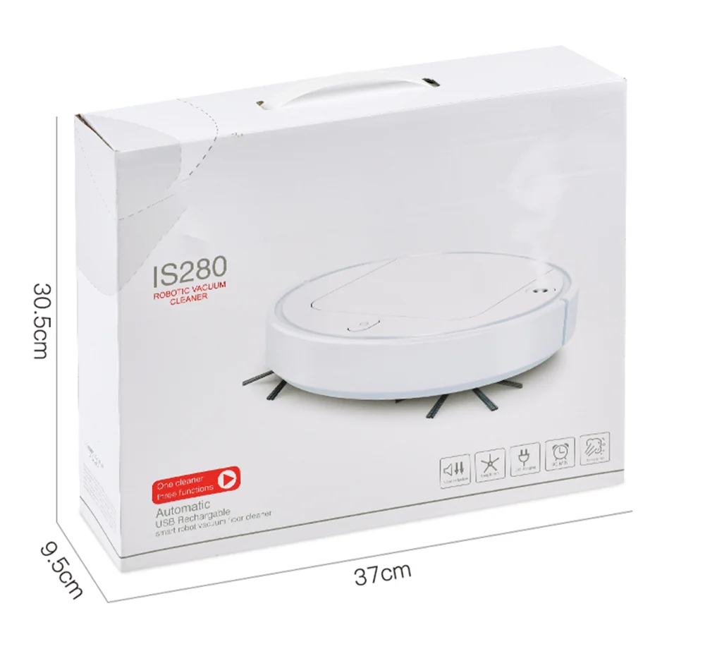

Household Wet and Dry Robot Vacuum Cleaner Multifunctional Humidifying Spray Low Noise Wireless Vacuum Cleaner Mop