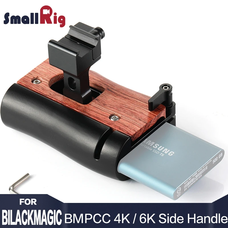 SmallRig DSLR камера NATO ручка камеры клетка ручка Боковая ручка для BMPCC 4 K/BMPCC 6K камеры и для samsung T5 SSD 2270