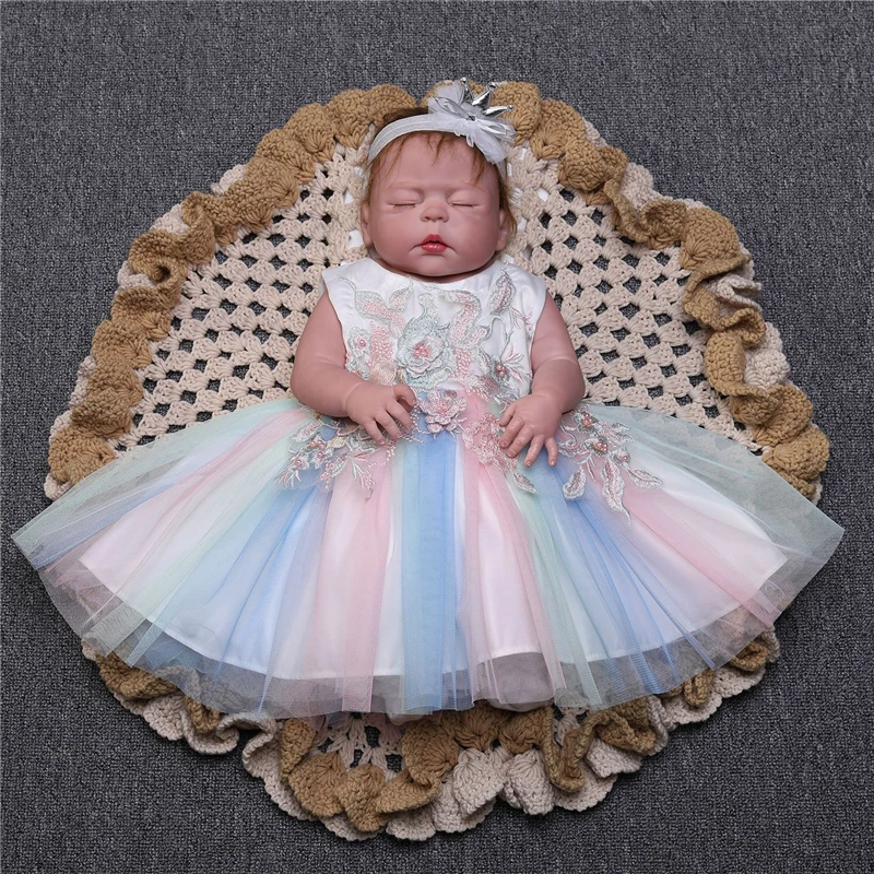 Яркое платье для малышей; Vestido; платья для новорожденных девочек; От 0 до 2 лет для новорожденных девочек на День рождения; наряд принцессы; детская одежда