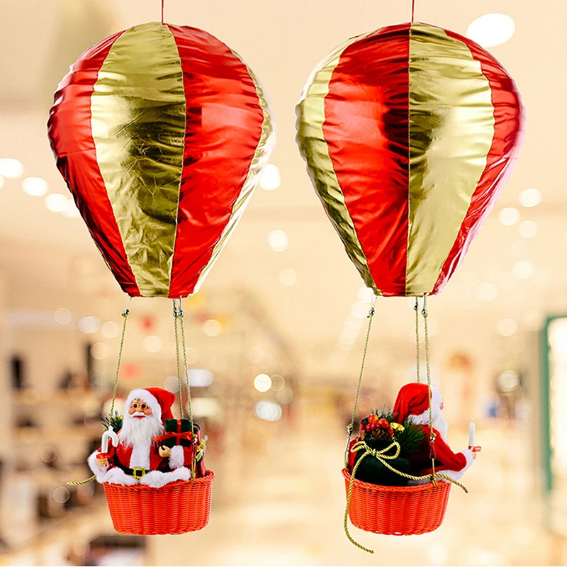 

Рождественский воздушный шар с Сантой, Рождественская елка, украшение с Сантой, Потолочная Подвеска для дома, Рождественский праздник, ново...