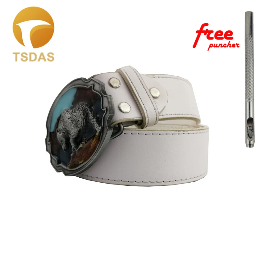 80*62 мм милый полярный медведь фоторемень шириной 4 см красочная фотография с