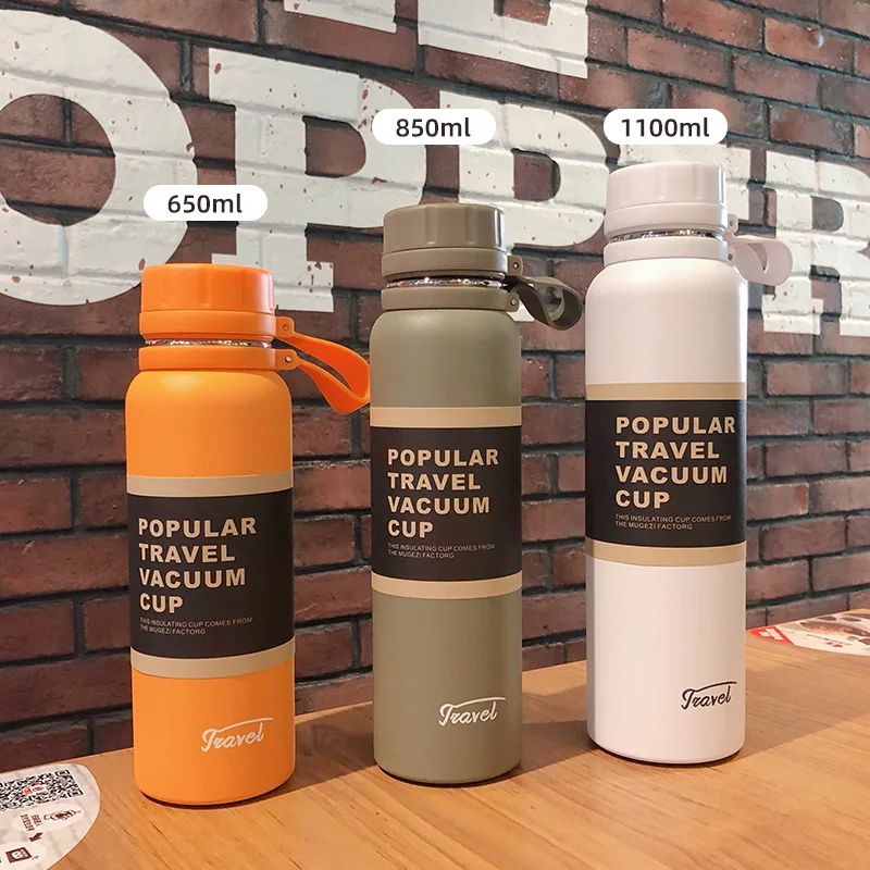 

Portable Mini Water Kettle Bottle Gift 1100ml Thermos Bottle Stainless Steel Insulated Garrafa De Agua Insulation Pots AB50BWH