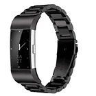 Ремешок для часов совместимый с Fitbit Charge 5, металлический ремешок из нержавеющей стали для зарядки 2, 3, 4, ремешок для часов, серебристый, черный ремешок, бесплатная доставка