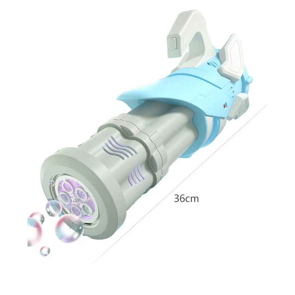 

New Kids Cartoon Gatling Bubble Machine Electric Soap Bubble Gun Toy Automatic Bubbles Blower Children Summer Outdoor Toys