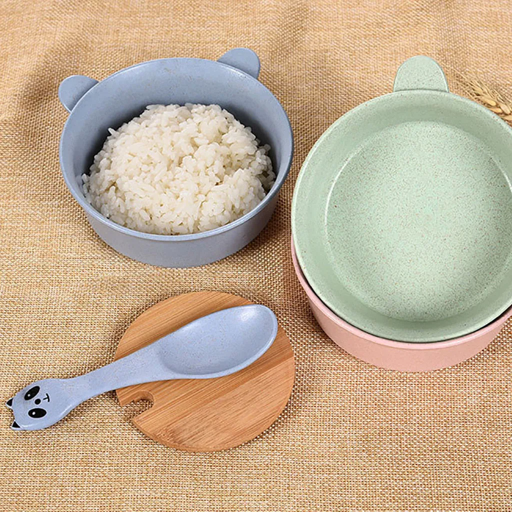 Симпатичные Мультяшные панды столовая чаша для риса ложка супа еды пшеницы