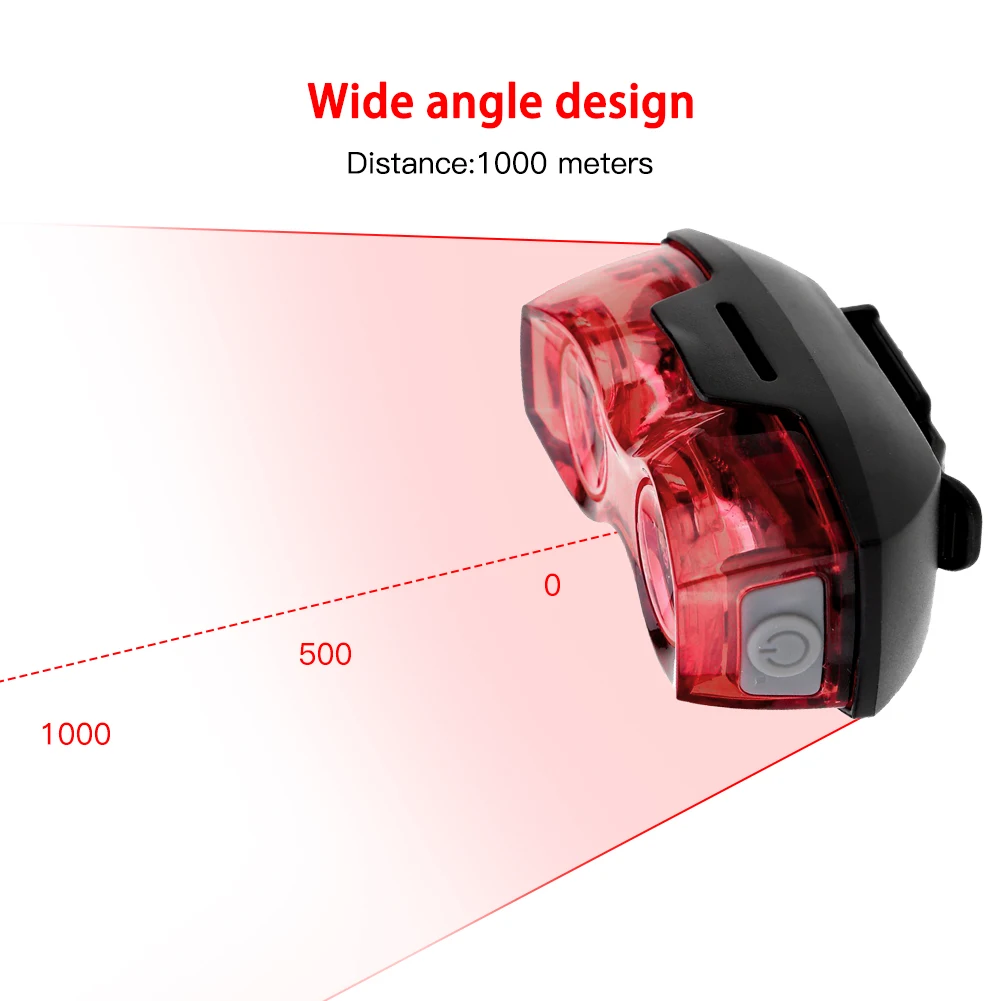 2 светодиодных яркого велосипедного хвоста мигающий задний светильник