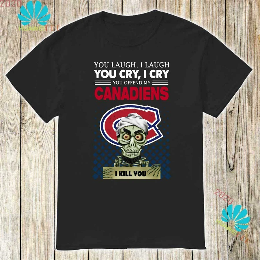 Jeff Dunham Skull You смеяться я смеюсь вы плакать плачу оскорбить мой Канадиенс размера
