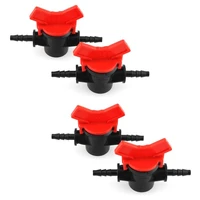 barbed ball valve 5pcs 14 inch id in line ball valves shut off switch hose barb connectors for drip irrigation and aquariums
