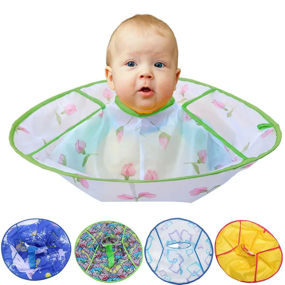 

Kids Floral Animal Print Foldable Waterproof Hair Cutting Cloak Umbrella Cape