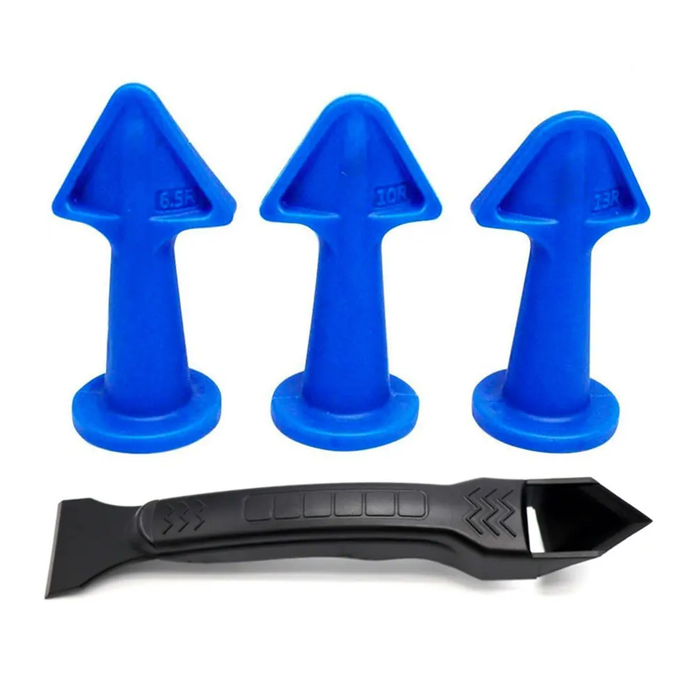

Caulk Nozzle Scraper Set Reusable Sealant Angle Scraper Silicone Grout Caulk Tools Dropshipping