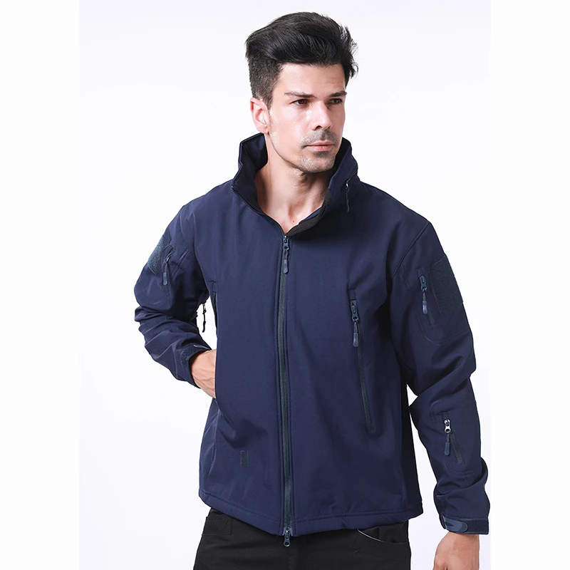 Мужская Флисовая тактическая куртка армейская камуфляжная в стиле милитари