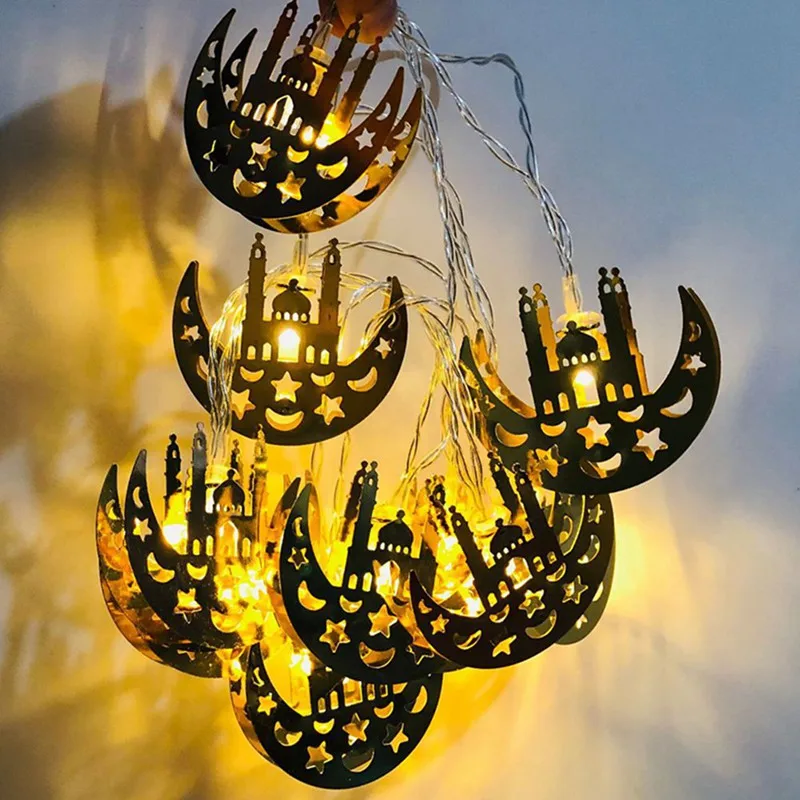 

Ramadan Decorations Moon Star Led String Lights EID Mubarak Decor For Home Islam Muslim Event Party Supplies Eid Al-Fitr Decor
