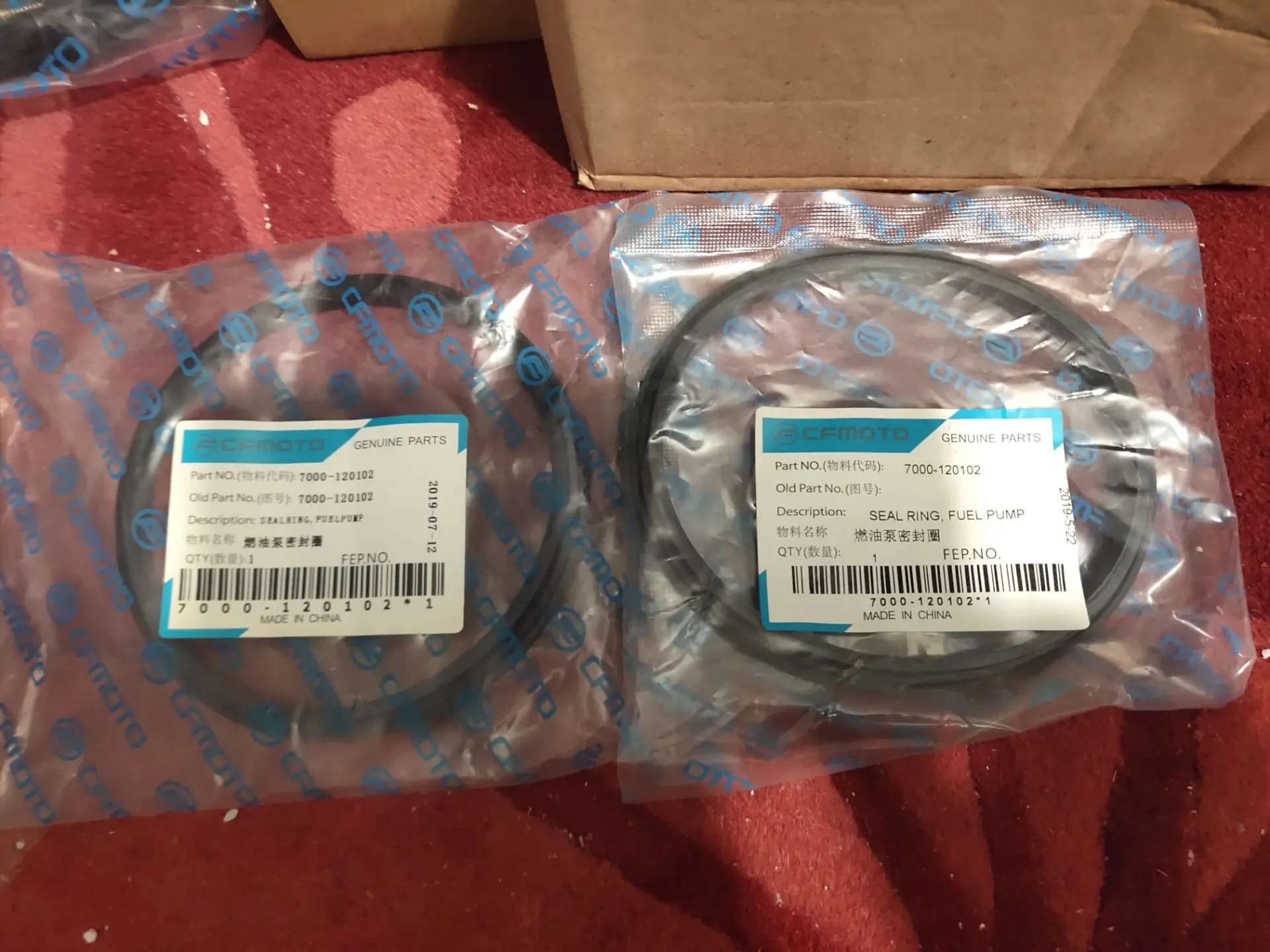

2pcs fuel pump sealings suit for CFZ8/CF800UTV code is 7000-120102