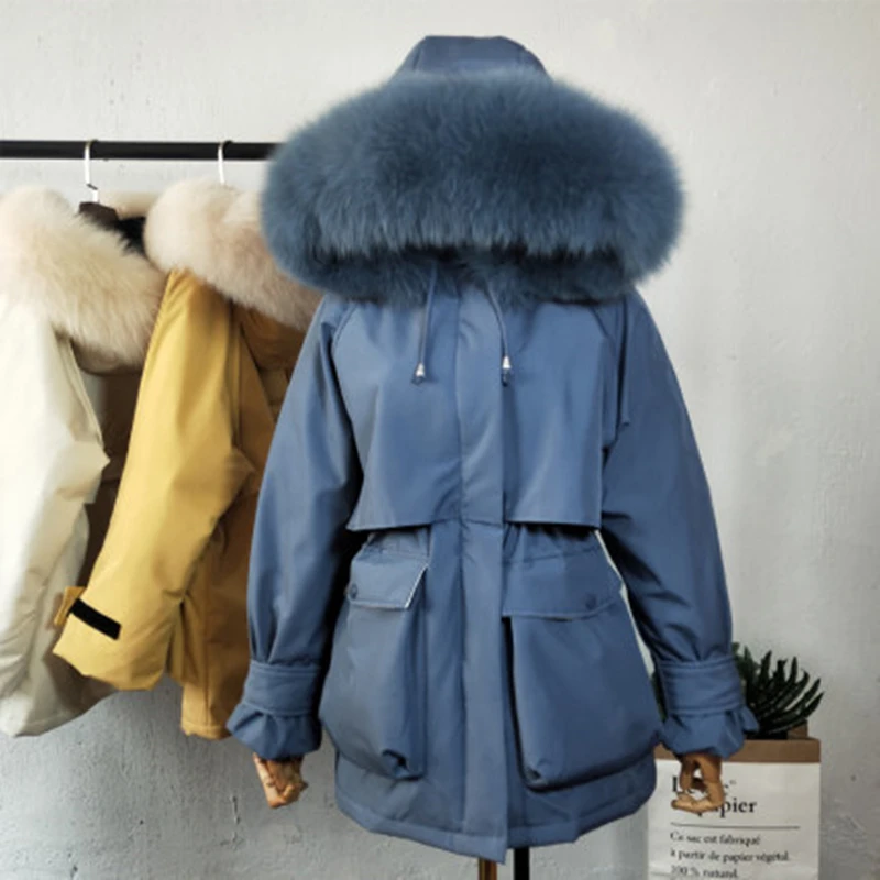 Женский пуховик новинка 2020 пальто с коротким и средним длинным рукавом