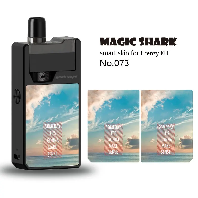 Модная наклейка с пейзажем Magic Shark чехол-пленка английскими словами для Frenzy KIT Vape