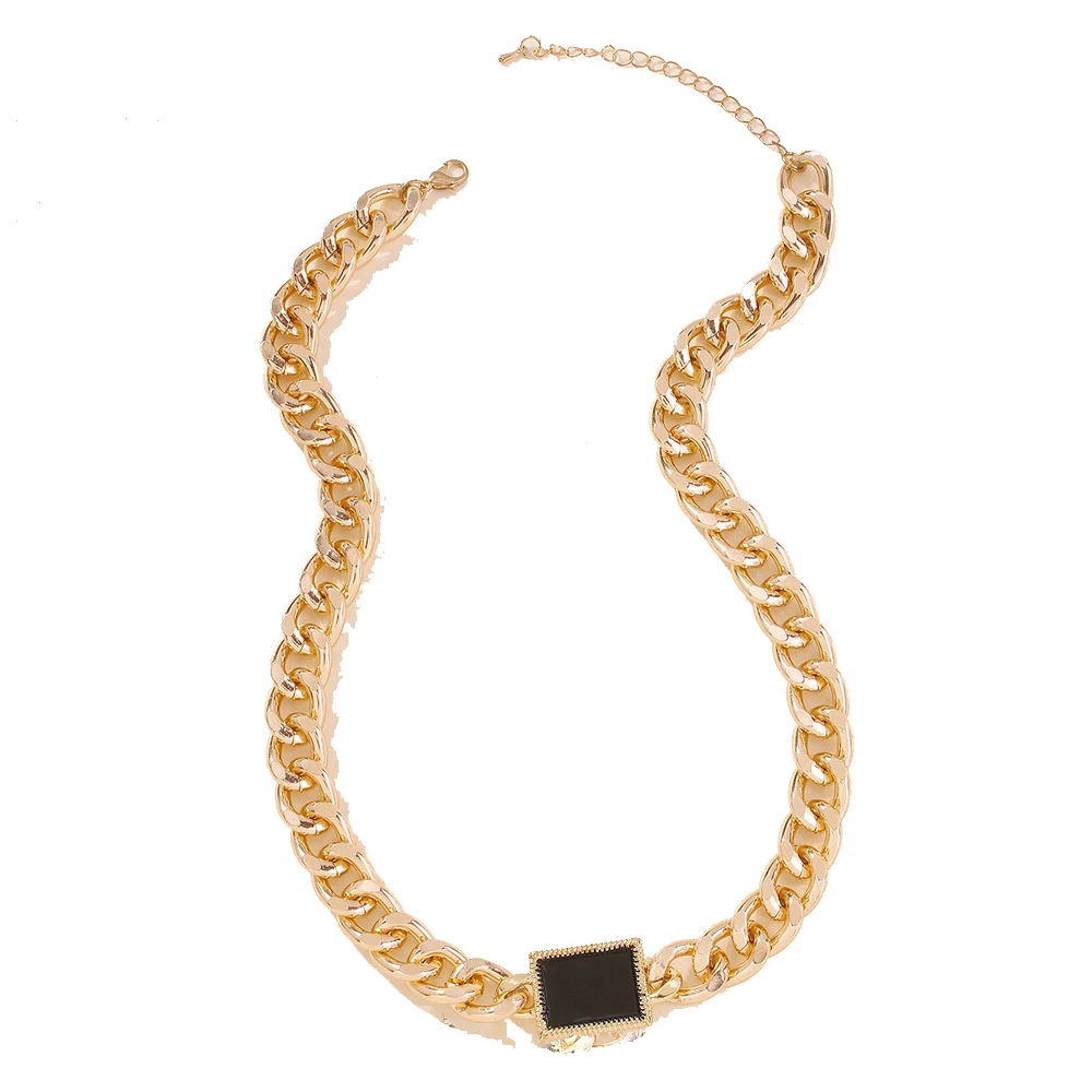 

Punk Fashion Simple Women Necklace Exaggerated Punk Style Design Feeling Necklace