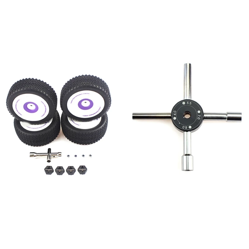 

Запчасти для автомобилей Wltoys 124019 1/12 RC колесо и крестовой гаечный ключ для передних и задних шин инструмент для обслуживания 4 мм 5,5 мм 7 мм 8 мм